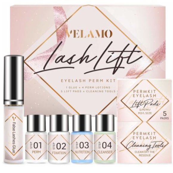 VELAMO Generic Eyelash Perm Professional Lash Lift Semi-Permanent Curling Kit - Picture 2 of 7